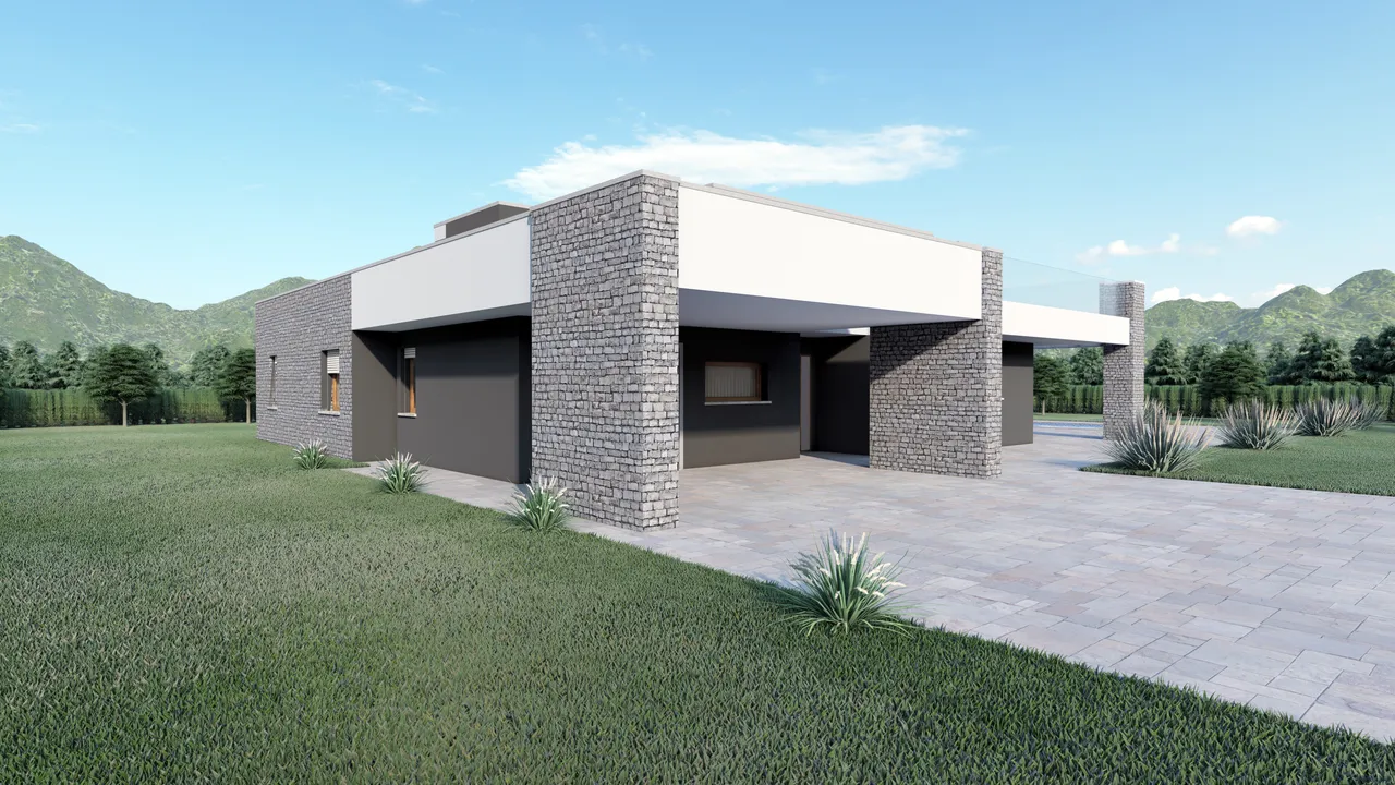 Una villa moderna tra le colline toscane